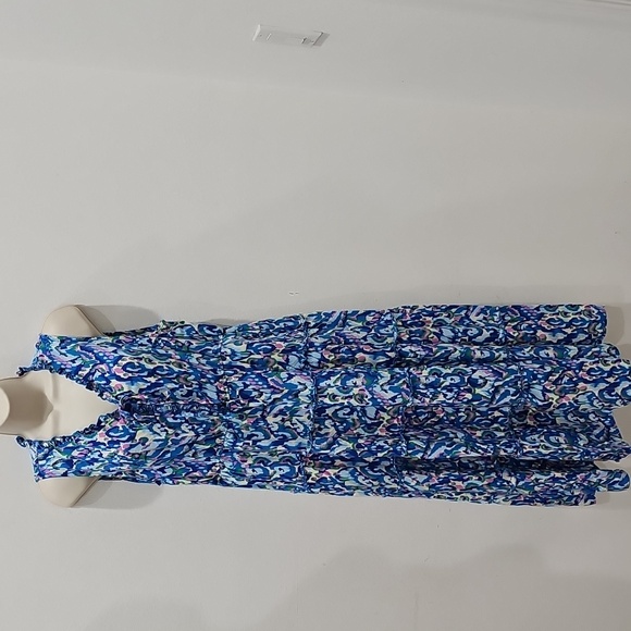 Cupshe Blue & White Floral Maxi Summer Dress Size XL - Picture 5 of 12